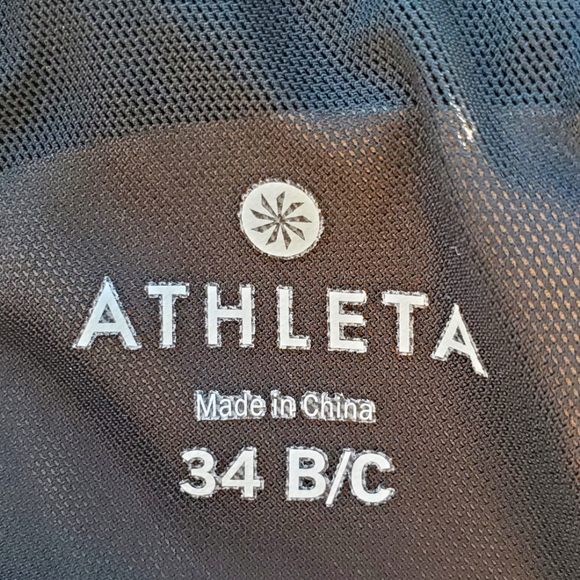 Athleta Laguna Side Scrunch Tankini Black Swim Dress - 34B/C - Picture 6 of 8